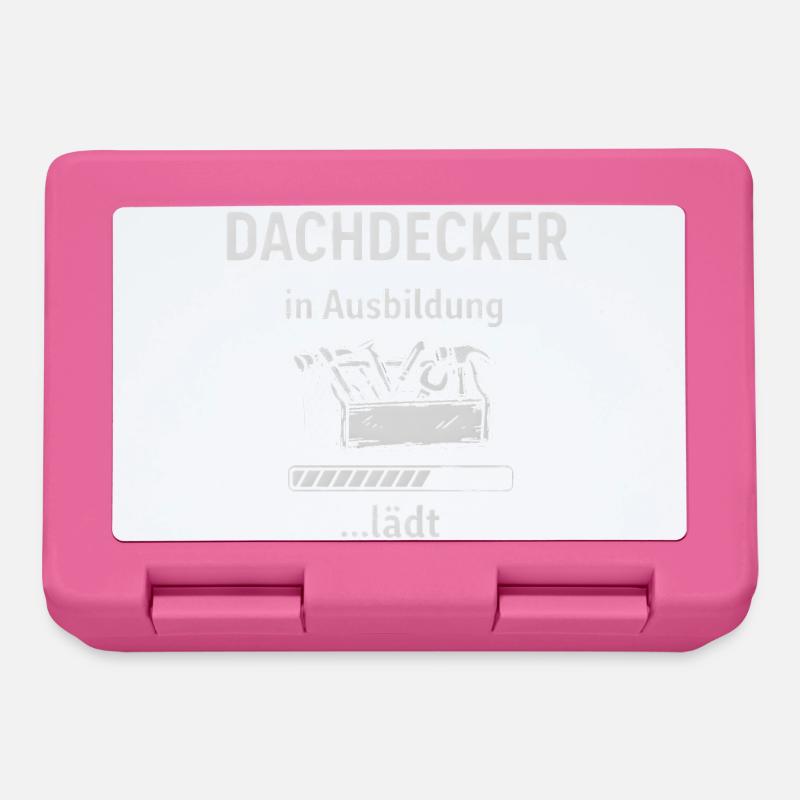 Dachdecker in Ausbildung lädt - Brotdose - Pink