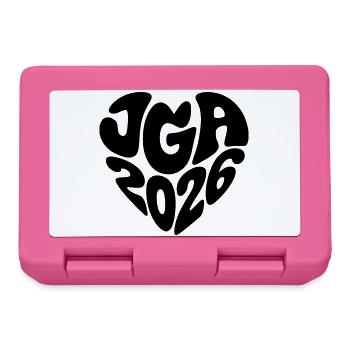 Jga 2026 Herz Form Herzform - Brotdose - Pink - Vorne