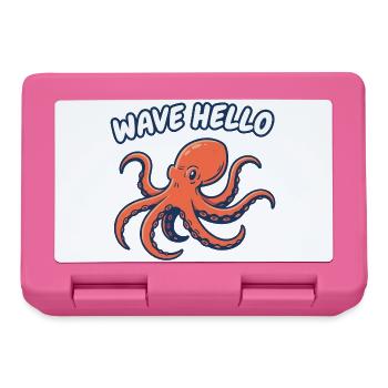 Salut Hello Squid - Boîte à goûter - rose - Devant