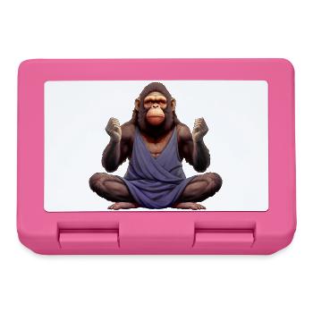 Singes de Yoga - Boîte à goûter - rose - Devant