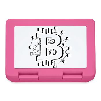 Crypto technologique de circuit de circuit Bitcoin - Boîte à goûter - rose - Devant