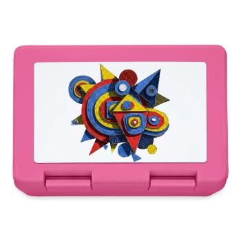 Art Motif Modern Abstract - Lunchbox - pink - Front