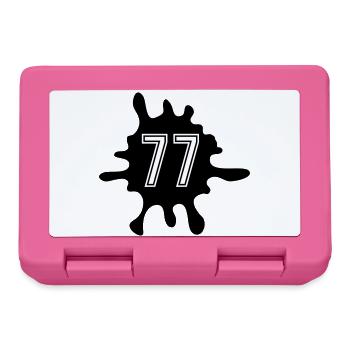 Blobs 77 Number - Lunchbox - pink - Front
