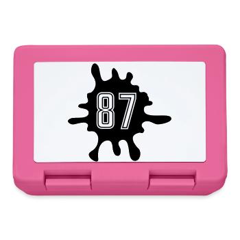 Blobs 87 Number - Lunchbox - pink - Front
