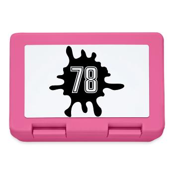 Blobs 78 Number - Lunchbox - pink - Front