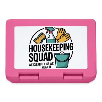 Funny Cleaning Design - Lunchbox - pink - Front