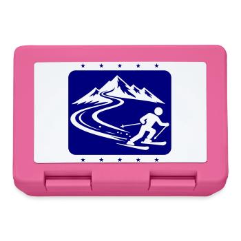 Ski Mountains - Lunchbox - pink - Front