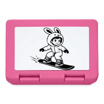 Snowboard Bunny - Brotdose - Pink - Vorne