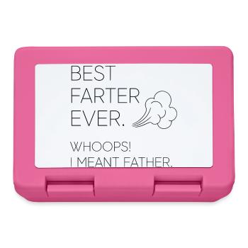 Bester Furzer Aller Zeiten – Ups, Ich Meinte Vater - Brotdose - Pink - Vorne