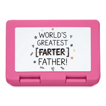 Best fart ever – Oops, I meant dad - Lunchbox - pink - Front