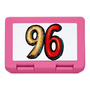 96 Nombre Coloré - Boîte à goûter - rose - Devant