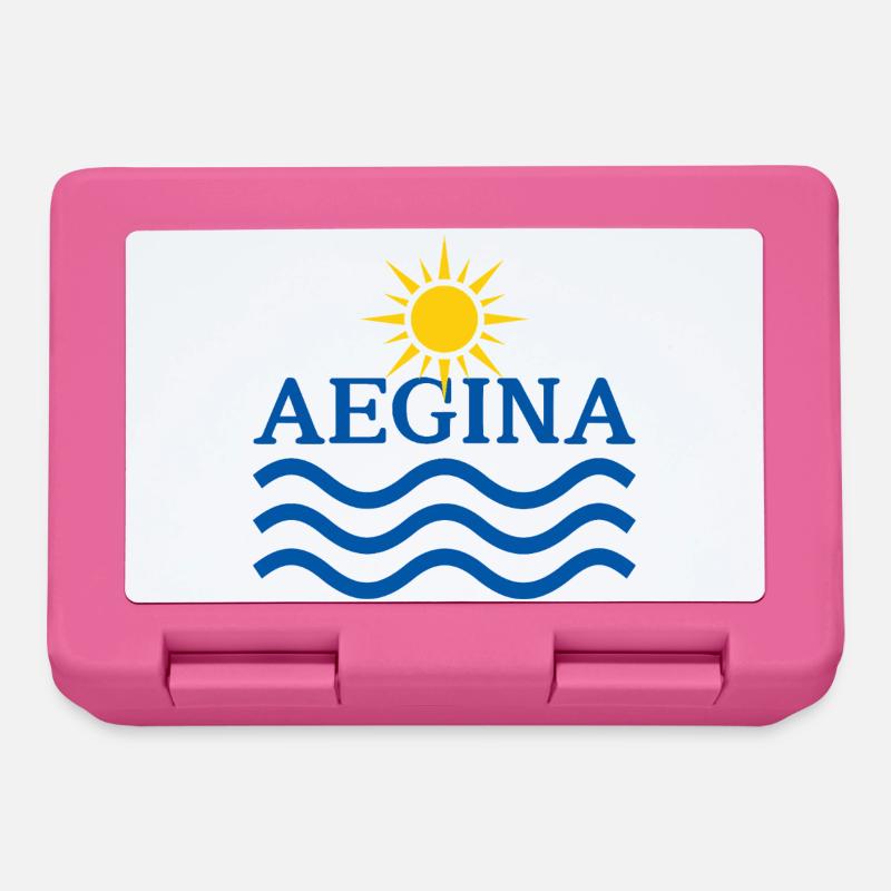 Aegina Sun Waves  - Lunchbox - pink