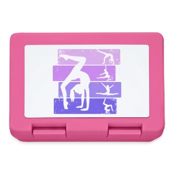 Gymnast Girl Gymnastics Gymnastics Acrobatics - Lunchbox - pink - Front