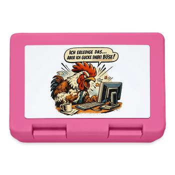 Ich mach das Möwe lustiger Büro Spruch - Brotdose - Pink - Vorne