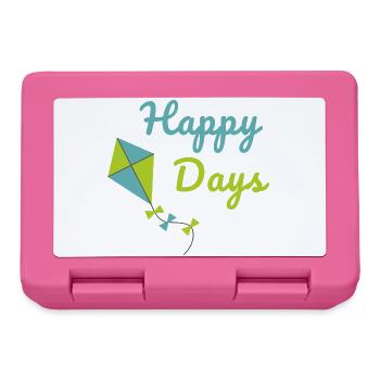 Happy Days Kite Cute Summer Vibes Design - Lunchbox - pink - Front