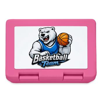 Polar Bear Basketball Team - Lunchbox - pink - Front
