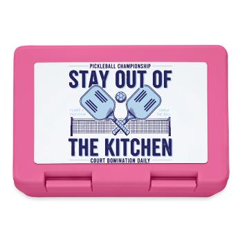 Pickleball Funny Player Stay Out Of The Kitchen - Lunchbox - pink - Front