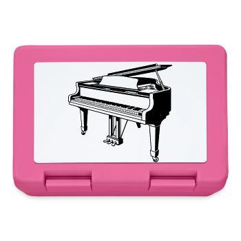 piano à queue piano - Boîte à goûter - rose - Devant