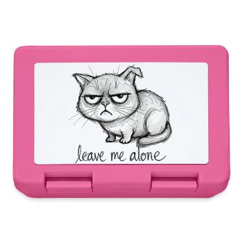Kritzel Kater  - Brotdose - Pink - Vorne