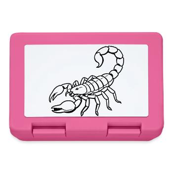 Skorpion-Tierkreiszeichen - Brotdose - Pink - Vorne