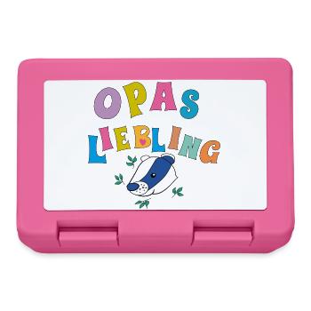 Opas Liebling - Brotdose - Pink - Vorne