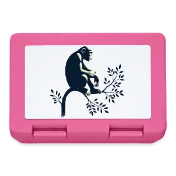 Chimpanzee - Lunchbox - pink - Front