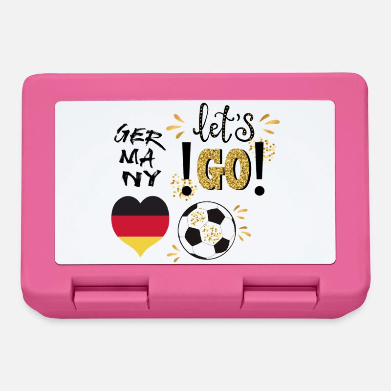 Fußball  - Brotdose - Pink