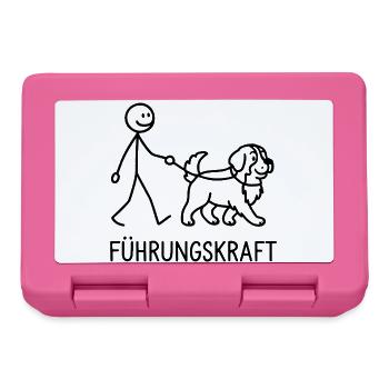 Berner Sennenhund Führungskraft Hundehalter Humor - Brotdose - Pink - Vorne