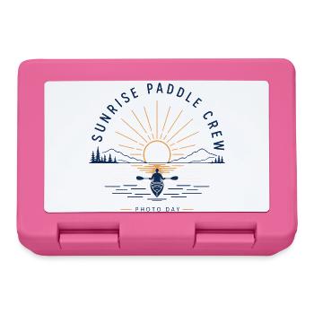Sunrise Paddle Crew Kayak Group Photo Day Vacation - Brotdose - Pink - Vorne
