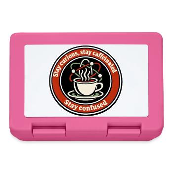 KaffeeKosmos: Neugier und Verwirrung - Brotdose - Pink - Vorne