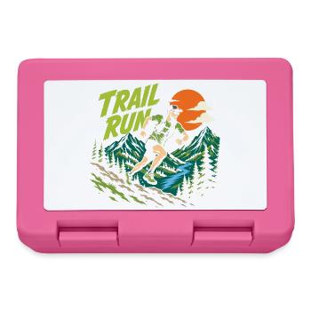 course sur sentier - Boîte à goûter - rose - Devant