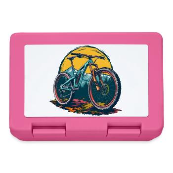 Radfahrer Porträt - Brotdose - Pink - Vorne