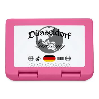 Düsseldorf Deutschland Streetwear Reise Souvenir - Brotdose - Pink - Vorne