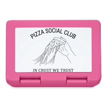 Pizza Social Club T-Shirt Gift Idea Style - Lunchbox - pink - Front