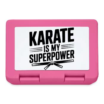 Karate Is My Superpower - Lunchbox - pink - Front