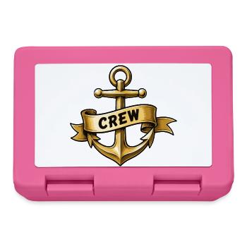 Anker Crew Banner Motiv - Brotdose - Pink - Vorne