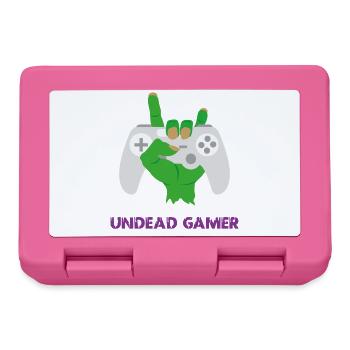 Untoter Gamer-Zombie-Humor - Brotdose - Pink - Vorne