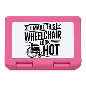 I Make This Wheelchair Look Hot - Lunchbox - pink - Front