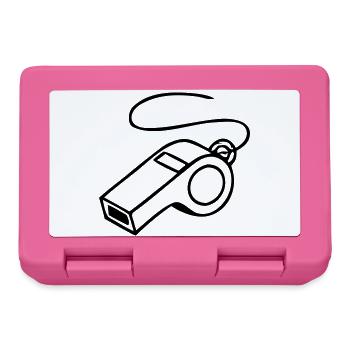Trillerpfeife Sport Schiri Icon - Brotdose - Pink - Vorne