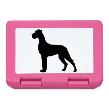Deutsche Dogge - Brotdose - Pink - Vorne