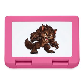 Werwolf - Monster unter dem Bett Party - Brotdose - Pink - Vorne