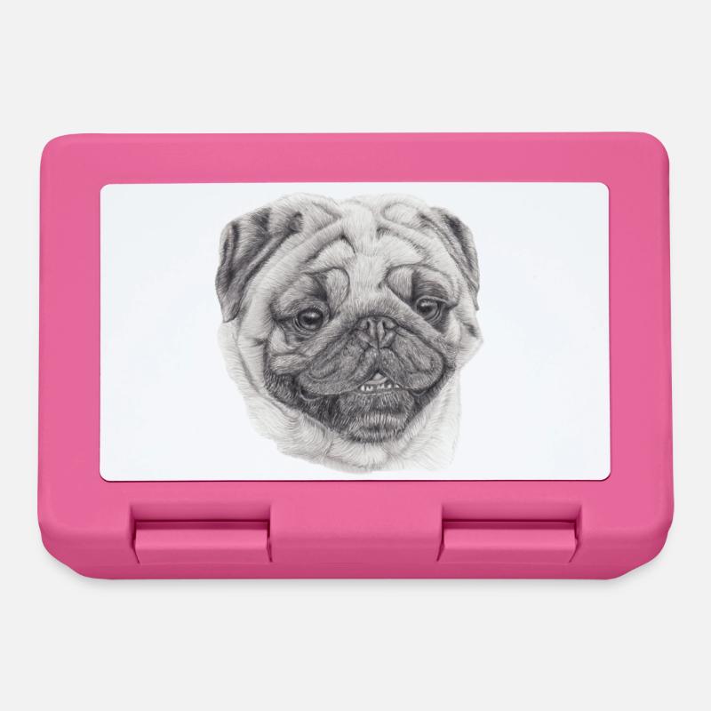 Pug Pug 2 - Lunchbox - pink