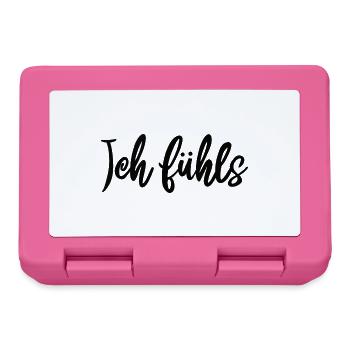 Kalligrafie Script Muster ich fühls  - Brotdose - Pink - Vorne