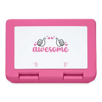 This i what an awesome dad looks like - Lunchbox - pink - Front