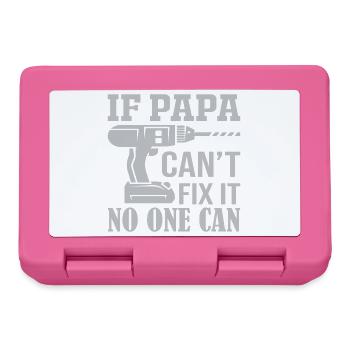 Hommes si Papa ne peut pas réparer Papa Cadeau - Boîte à goûter - rose - Devant