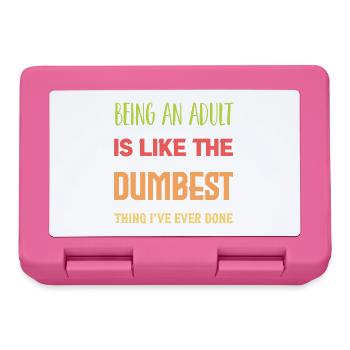 Being An Adult - Lunchbox - pink - Front