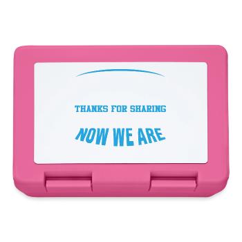 Funny Father's Day Gift Shape for Son and Daughter - Lunchbox - pink - Front