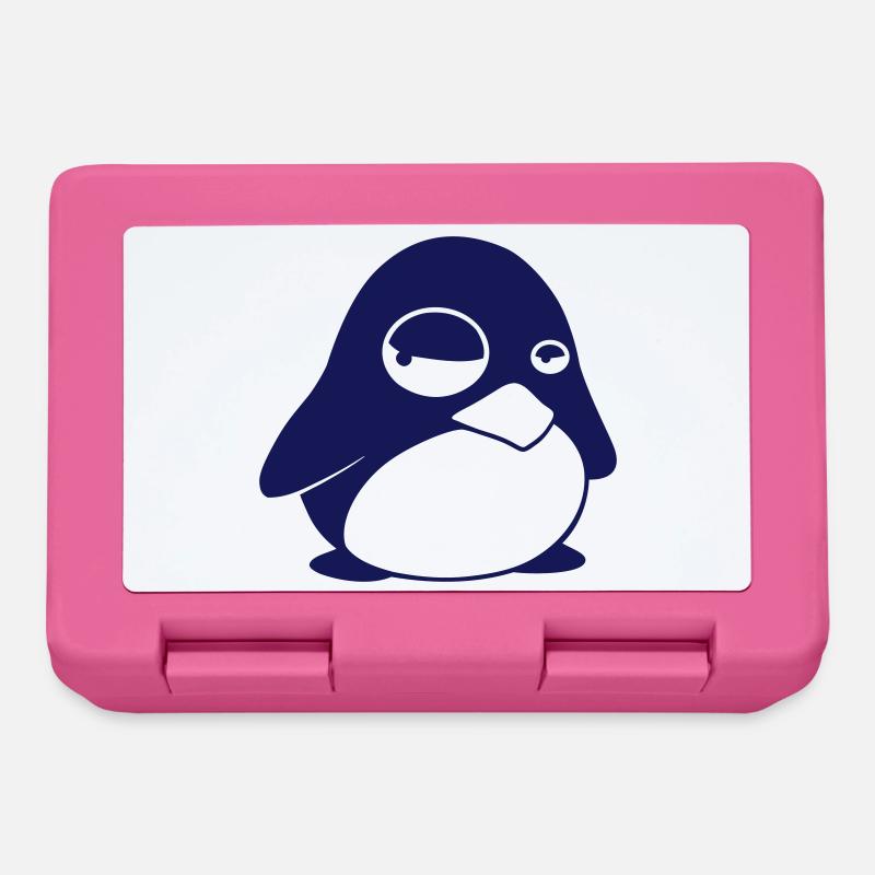 TUX Penguin, LINUX v2.0 - Lunchbox - pink