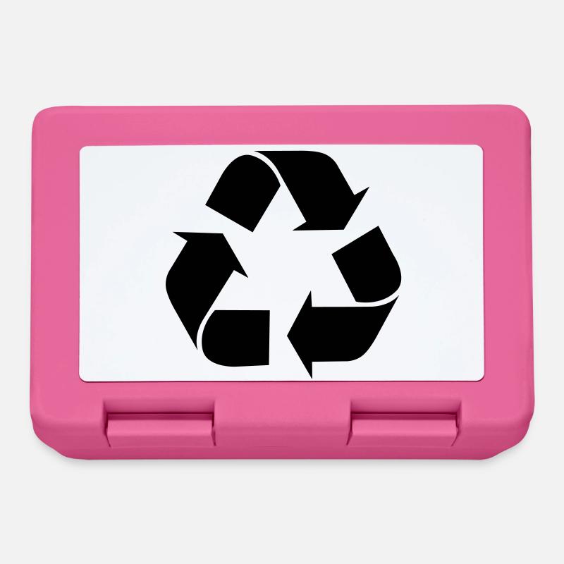 Recycling recyceln symbole - Brotdose - Pink