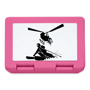 Heliskiing - Boîte à goûter - rose - Devant